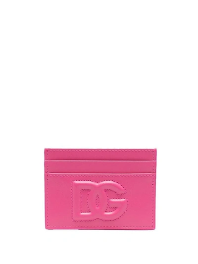 Shop Dolce & Gabbana Paper Holder Accessories In Pink & Purple