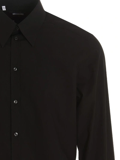 Shop Dolce & Gabbana Poplin Shirt In Black