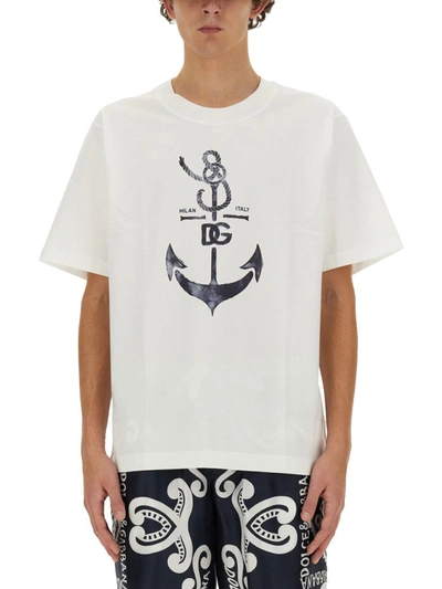 Shop Dolce & Gabbana T-shirt With Print In White