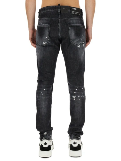 Shop Dsquared2 Jeans In Denim In Black