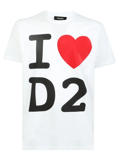 Shop Dsquared2 T-shirts In White