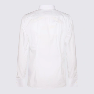 Shop Dsquared2 White Cotton Blend Shirt