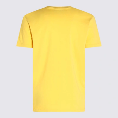 Shop Dsquared2 Yellow Cotton T-shirt