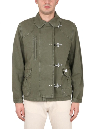 Shop Fay Jacket 4 Hooks In Military Green