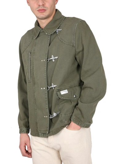 Shop Fay Jacket 4 Hooks In Military Green