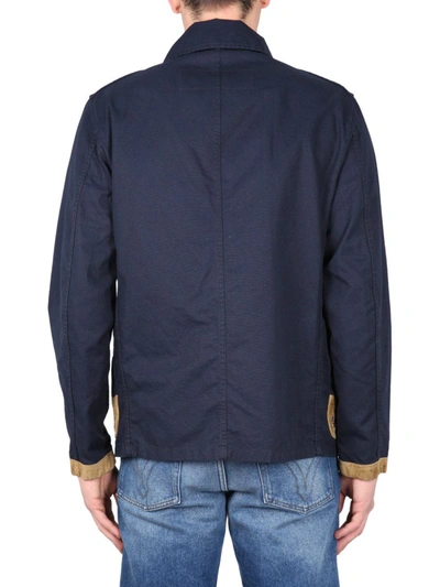 Shop Fay Jacket 4 Hooks In Blue