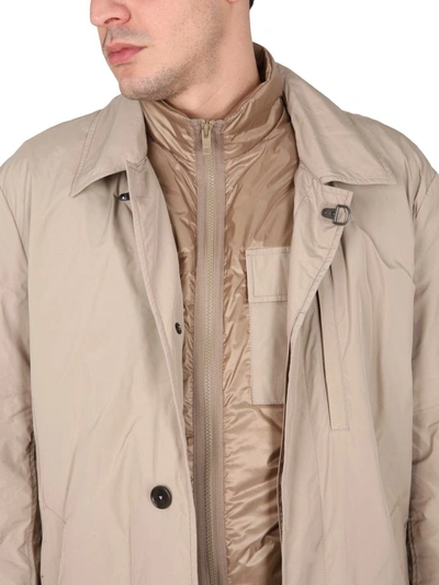 Shop Fay Morning Double Jacket In Brown