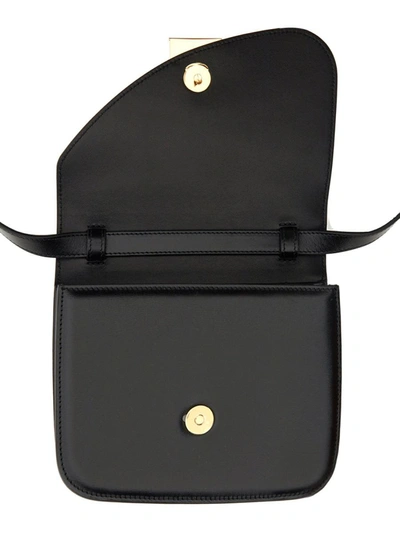 Shop Ferragamo Shoulder Bag "flame" In Black