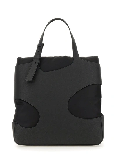 Shop Ferragamo Tote Bag With Cut Out In Black