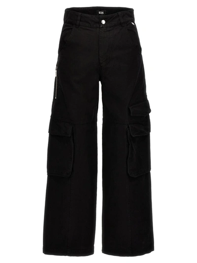 Shop Gcds 'ultracargo' Jeans In Black