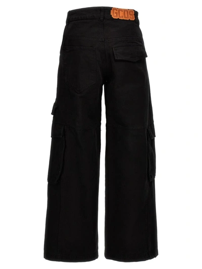 Shop Gcds 'ultracargo' Jeans In Black