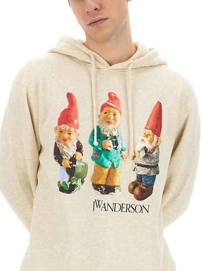 Shop Jw Anderson J.w. Anderson "gnome Trio" Sweatshirt In White
