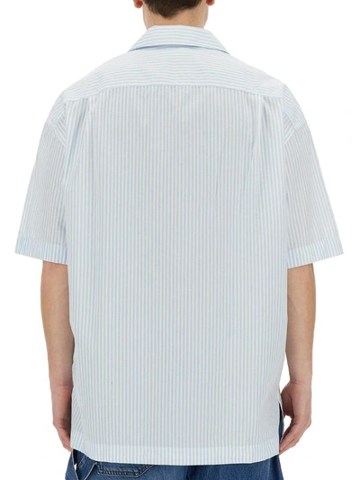 Shop Jw Anderson J.w. Anderson Boxy Fit Shirt In Azure