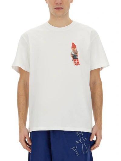 Shop Jw Anderson J.w. Anderson T-shirt "gnome" In White
