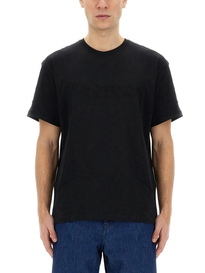 Shop Jw Anderson J.w. Anderson T-shirt With Logo In Black