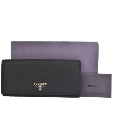 Shop Prada Re-nylon Synthetic Wallet () In Black