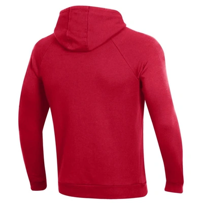 Shop Under Armour Red Maryland Terrapins Primary School Logo All Day Raglan Pullover Hoodie
