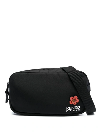 Shop Kenzo Nylon Crossbody Bag In Black