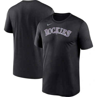 Shop Nike Black Colorado Rockies Wordmark Legend Performance Big & Tall T-shirt