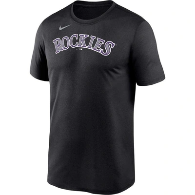 Shop Nike Black Colorado Rockies Wordmark Legend Performance Big & Tall T-shirt