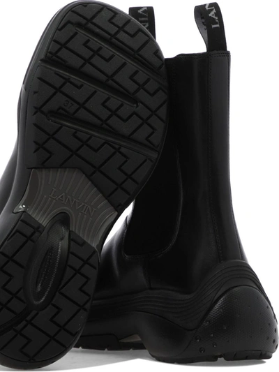 Shop Lanvin "flash-x Bold" Chelsea Boots In Black