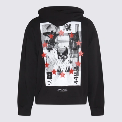 Shop M44 Label Group Black, White And Red Cotton Sweatshirt