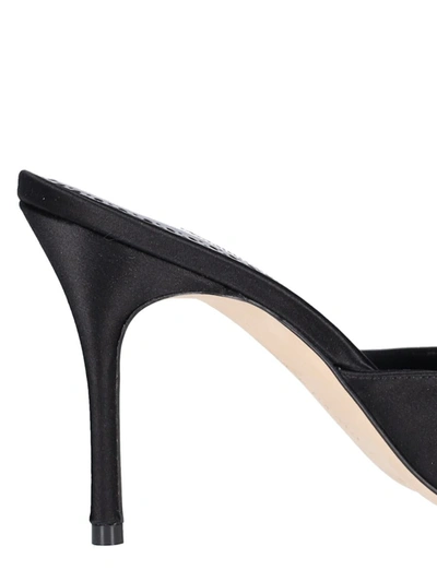 Manolo Blahnik "fugati" Mules In Black