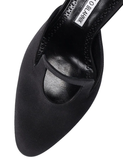 Manolo Blahnik "fugati" Mules In Black