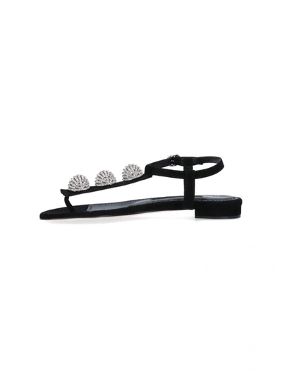 Manolo Blahnik Flip Flop Sandals In Black