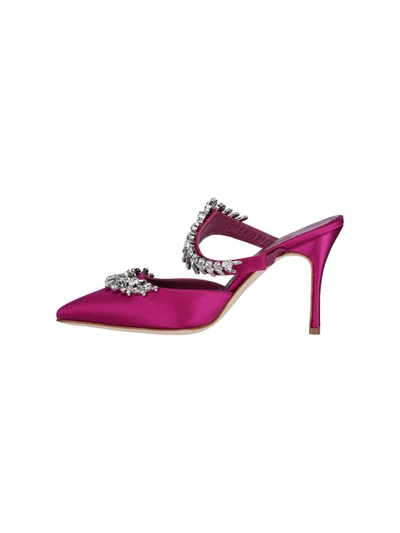 Shop Manolo Blahnik Sandals In Violet
