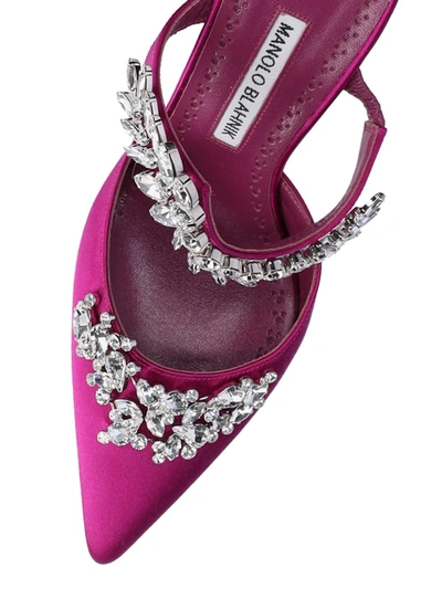 Shop Manolo Blahnik Sandals In Violet