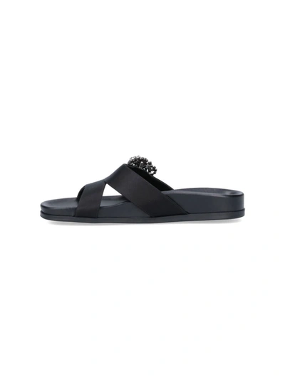 Shop Manolo Blahnik Sandals In Black