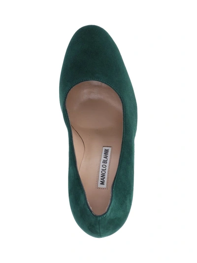 Shop Manolo Blahnik With Heel In Green
