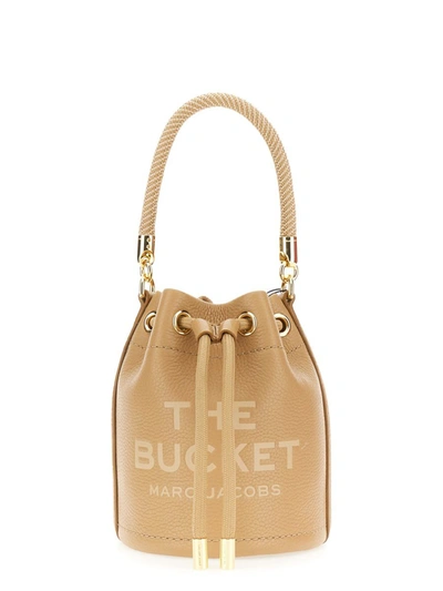 Shop Marc Jacobs "the Bucket" Mini Bag In Beige