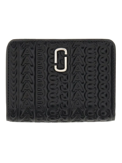 Shop Marc Jacobs "the Compact" Mini Wallet In Black