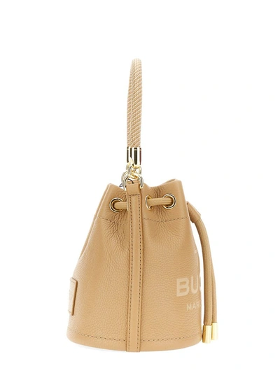 Shop Marc Jacobs "the Bucket" Mini Bag In Beige