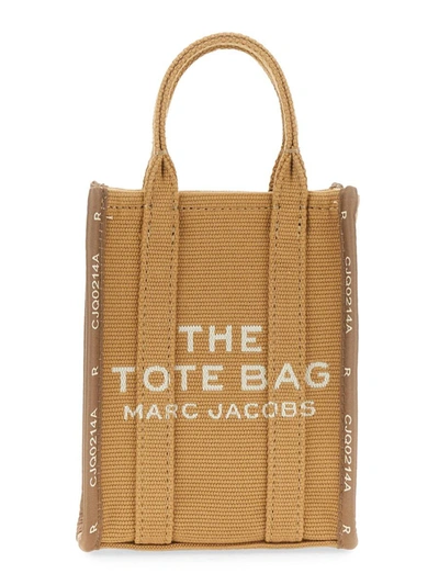 Shop Marc Jacobs "the Tote" Mini Bag In Beige