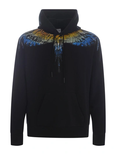 Shop Marcelo Burlon County Of Milan Hoodie Sweatshirt  "wings" In Black