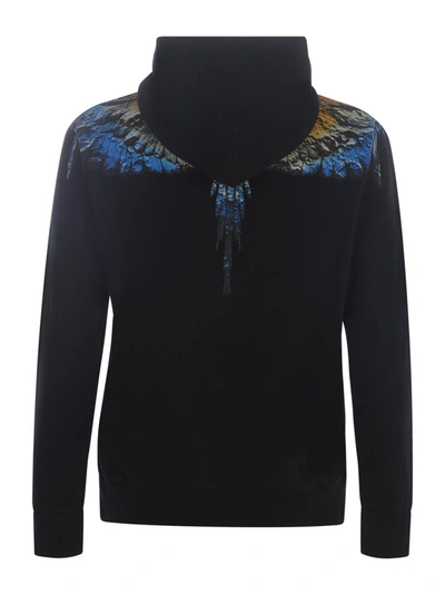 Shop Marcelo Burlon County Of Milan Hoodie Sweatshirt  "wings" In Black