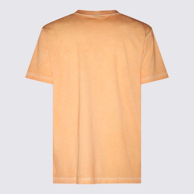Shop Marcelo Burlon County Of Milan Orange Cotton Sunset Cross T-shirt