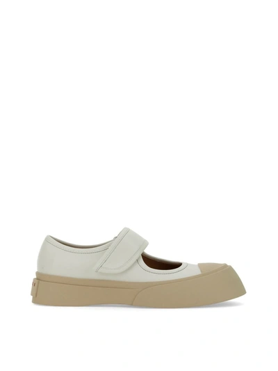 Shop Marni Mary Jane Sneaker In White