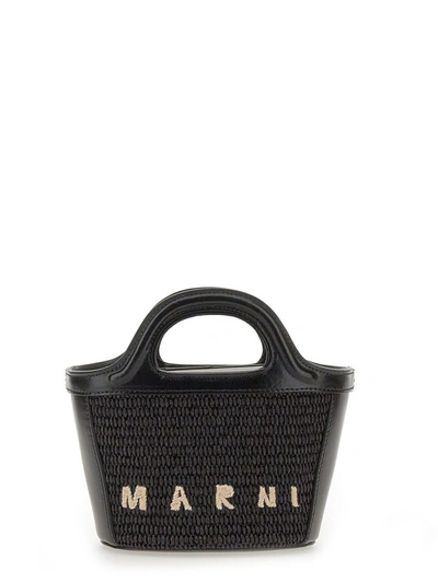 Shop Marni Tropicalia Micro Bag In Black