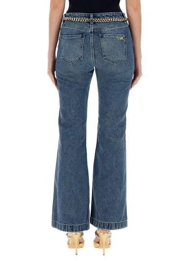 Shop Michael Michael Kors Michael Kors Flare Fit Jeans In Denim