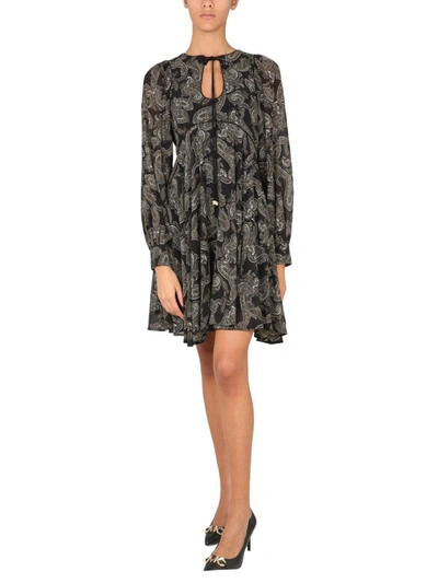 Shop Michael Michael Kors Michael Kors Mini Dress In Military Green