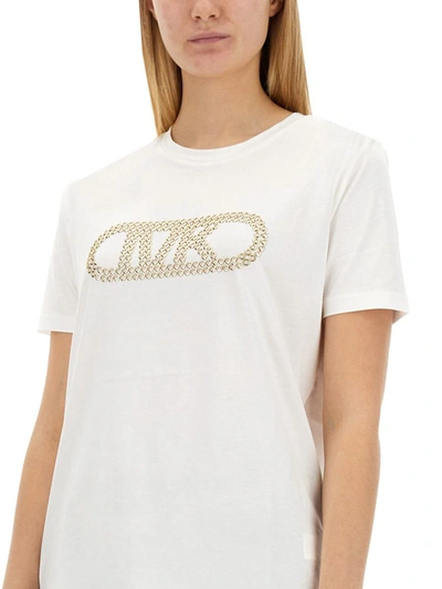 Shop Michael Michael Kors Michael Kors T-shirt With Logo In White
