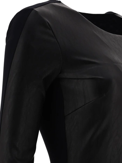 Shop Mm6 Maison Margiela "mm6" Bodysuit In Black
