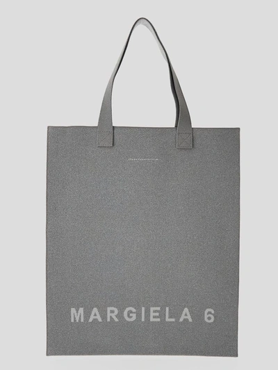 Shop Mm6 Maison Margiela Logo Tote Bag