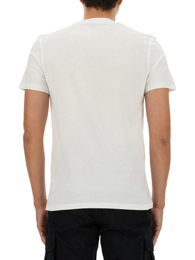 Shop Moschino "teddy Mesh" T-shirt In White
