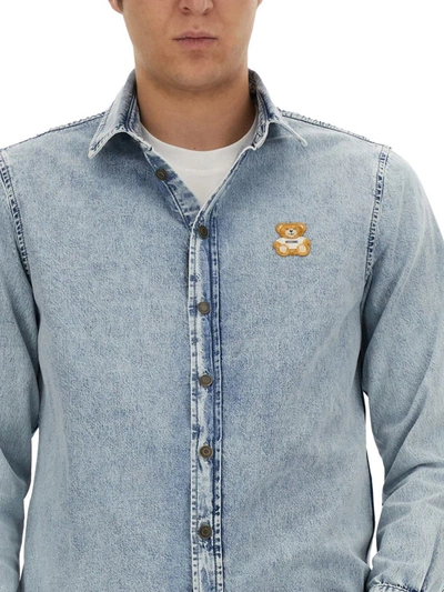 Shop Moschino "teddy Bear" Shirt In Multicolour