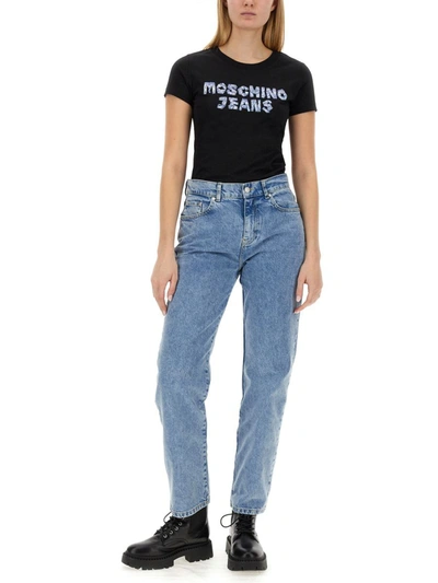 Shop Moschino Jeans Boyfriend Pants In Denim